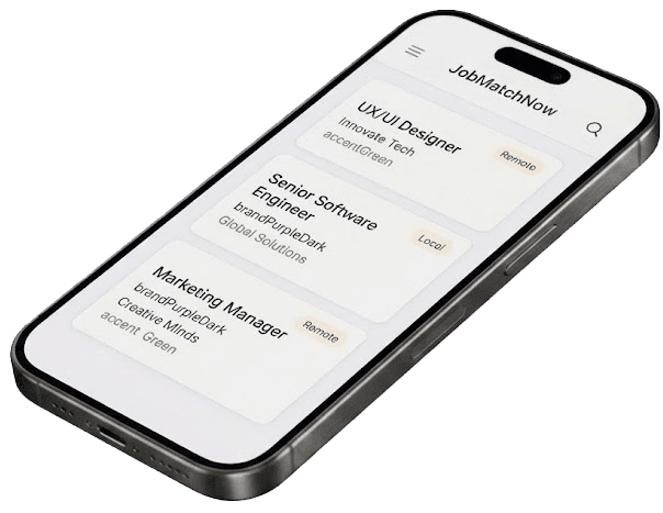 JobMatch App on iPhone